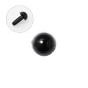 ソリッドアイ あみぐるみEYEブラック 直径3.5mm 6個入りハマナカ H221-335-1あみぐるみ/パーツ/副資材/ハンドメイド/手芸/手作り
