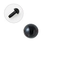 ソリッドアイ あみぐるみEYE ブラック 直径2.5mm 6個入りハマナカ H221-325-1あみぐるみ/パーツ/副資材/ハンドメイド/手芸/手作り