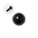 ソリッドアイ あみぐるみEYEブラック 直径7.5mm 6個入りハマナカ H221-375-1あみぐるみ/パーツ/副資材/ハンドメイド/手芸/手作り