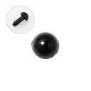 ソリッドアイ あみぐるみEYEブラック 直径4.5mm 6個入りハマナカ H221-345-1あみぐるみ/パーツ/副資材/ハンドメイド/手芸/手作り