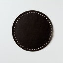 レザー底(丸型) 黒 直径15.6cmハマナカ H204-596-2(旧品番 596-黒)バッグ底/底/パーツ/副資材/ハンドメイド/手芸/手作り