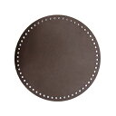 レザー底(大/こげ茶) 直径20cmハマナカ H204-616バッグ底/底/パーツ/副資材/ハンドメイド/手芸/手作り