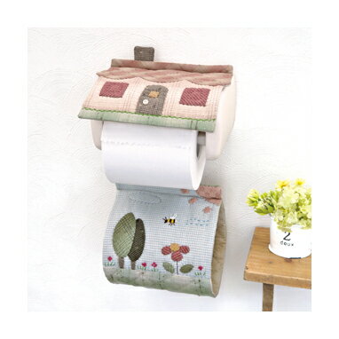 パッチワークキット南　久美子シリーズオリムパス　PA-730ハウスのトイレットペーパーカバー