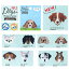 【SALE20%OFF】犬のワッペン Dogs Wappen Series ワッペン シール・アイロン接着両用 チワワ/ダックスフンド/ペキニーズ/コッカー・スパニエル/ビーグル/ブル・テリア/ダルメシアン/シェットランド・シープドッグ/コーイケルホンディエ/稲垣服飾株式会社 308円