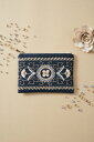 ARABESQUE アラベスク zip pouch ジップポーチ navy ネイビー 戸塚刺しゅう No.577 刺しゅう 刺繍キット 手作り ハンドメイド 手...