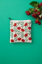 Wild Garden VIXEN RED ワイルドガーデン ビクセンレッド SQUARE POUCH スクエアポーチ ブラウン 戸塚刺しゅう No.575 刺...