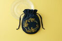 フラワーガーデン ミモザ Flower garden mimosa flower 巾着 pouch 手づくりキット 戸塚刺しゅう No.204 刺しゅう 刺繍キ...