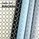 サークル柄 RINGRING オックス【30cm以上10cm単位】生地 綿100% fuwari 染布 レトロモダン モノトーン 北欧風 ドット 水玉 リング ...