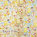 食パン柄 『Smile Time』オックス 生地