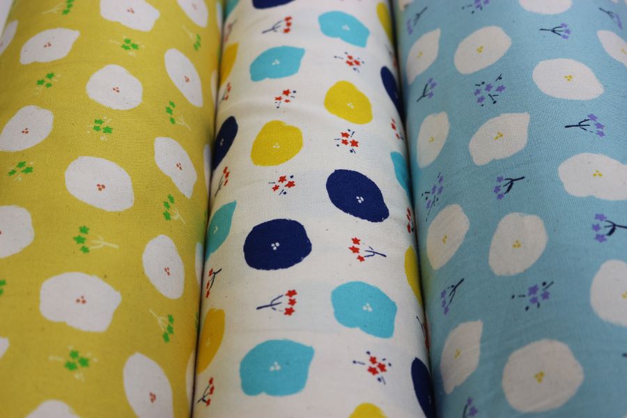 オックス 生地 布 北欧調 北欧風 花�