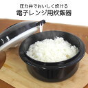【100円クーポン有】圧力弁でおいしく炊ける電子レンジ用炊飯器 炊飯器 一人暮らし 電子レンジ 簡単 お米 炊く 2合炊き 圧力弁でおいしく炊ける 電子レンジ用...