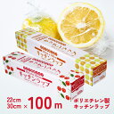 【100円クーポン有】キッチンラップ 100m 野菜 果物 食品 保存用ラップ 乾燥防止 お弁当 ランチ おにぎり おむすび ポリエチレン製 ラップ 食品 ごはん 保存 鮮度 保持