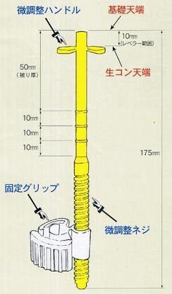 【一部送料無料】わたなべレベルポインター固定グリップ付D10鉄筋用・D13鉄筋兼用LP-1013【1000個入】 2