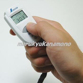 シンワ　放射温度計　A　ミニ時計機能付　放射率可変タイプ（デジタル温度計）73009