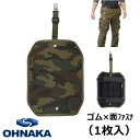 【大中産業】耐切創 プロレッグ面ファスナ・カモフラング(迷彩)CFG-LPG28121枚・一枚入り帆布製プロテクターシリーズ電設 建設業 リサイクル、廃棄処理業 食肉工場、食品加工業 消防、警察、レスキュー