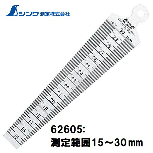 シンワテーパーゲージ　No.700　B62605測定範囲　15～30mm
