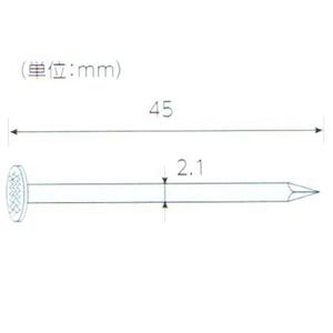 木下地用斜め釘2.1×45mm　NC2145【1箱　400本×10巻入 4000本】ワイヤー連結釘【ロ...