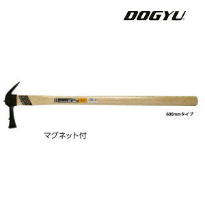 土牛（DOGYU）マグネット付　仮枠　技600小　すべり止（03338）全長：約600mm24φマグネット付本職用木柄仮枠鎚木柄かりわく鎚仮枠ハンマー