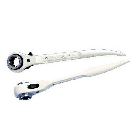 MCC　ラチェットレンチアルミショート薄型呼び17×21　RAT1721アイボリー