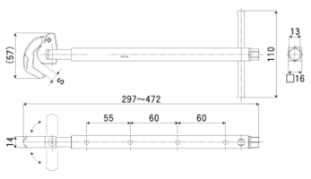トップ工業　TOP洗面レンチ SMW-1032 3