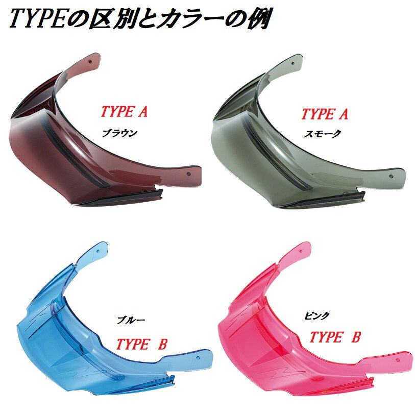 進和化学工業ヘルメットSS19VPRA用　着脱式スケルトンバイザーSS-19V型T-P式RA取替用ひさし・タイプA/タイプB・交換用バイザー 2