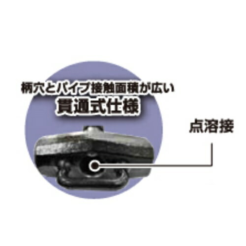 土牛（DOGYU） カラビナフック対応ハンマーKFS-11（04857）貫通式仕様落下防止コード取付吊金具付きパイプ柄石頭鎚/両口ハンマー・足場ハンマー 2