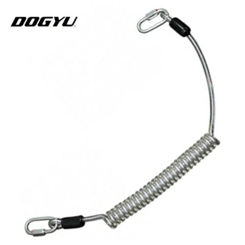 土牛（DOGYU）3kg安全コードレンケツカンタイプ黒（02260）自然長：約410〜伸長約1300mm【落下防止コード 安全コード 安全ロープ】