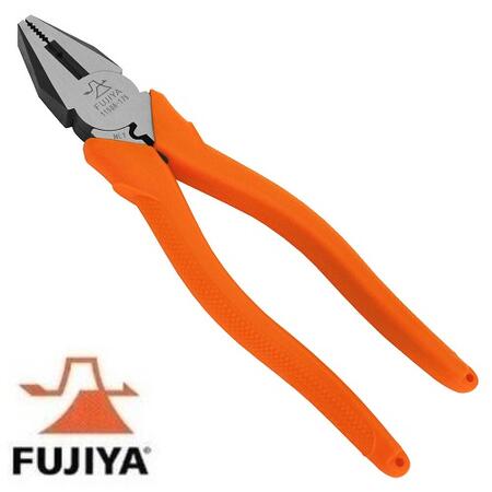 フジ矢　フジヤペンチ圧着機能・φ2mm穴付（樹脂グリップ）175mm1150A-175