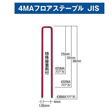 MAX　マックスステープル　432MAフロア(N)4mm幅　長さ32mm　3000本入4×32mm　MS956...