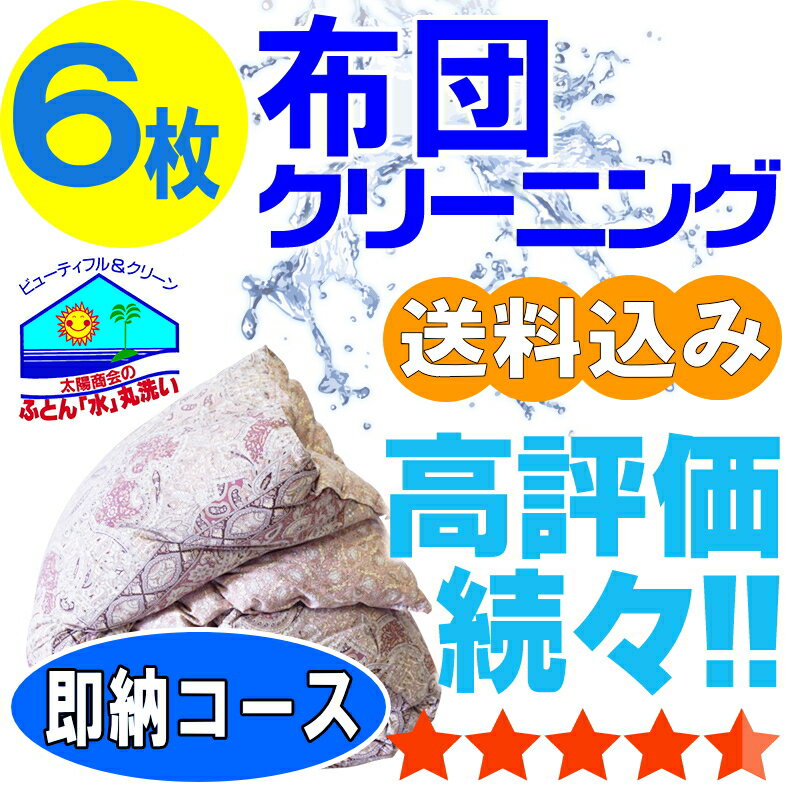 布団クリーニング 羽毛布団 クリーニング 布団 丸洗い 羽毛 6枚 保管オプション追加可 宅配 宅配クリーニング