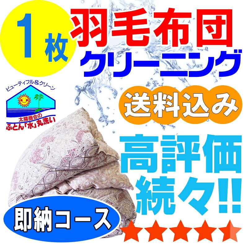 布団クリーニング 羽毛布団 丸洗い 1枚 布団 クリーニング ふとんクリーニング 宅配 宅配クリーニング