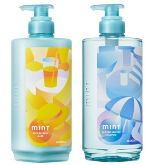 Rakuten - 【アリミノ】ミント シャンプー フローズンリフレッシュ 550ml&マスク リフレッシュ 550g 　2026年