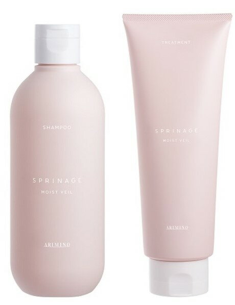 樂天商城 - 《セット・送料無料》【アリミノ】 スプリナージュ モイストヴェール シャンプー 280ml&トリートメント 230g 　ARIMINO　サロン専売品