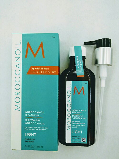 ★ポイント10倍★《送料無料》モロッカンオイルトリートメント ライト100ml（ポンプ付）【MOROCCAN OIL 】◆お中元・お祝い・ギフト・お誕生日プレゼントにも◆