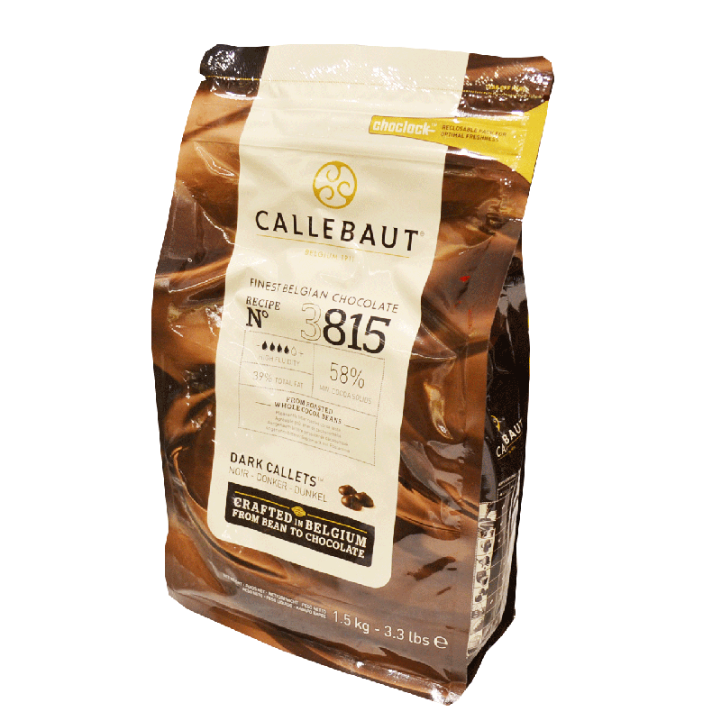 カレボー（ベルギー） 【カレボー/CALLEBAUT】3815カレット　58.0％【1.5kg】製菓用チョコレート クーベルチュール スイート ベルギー産