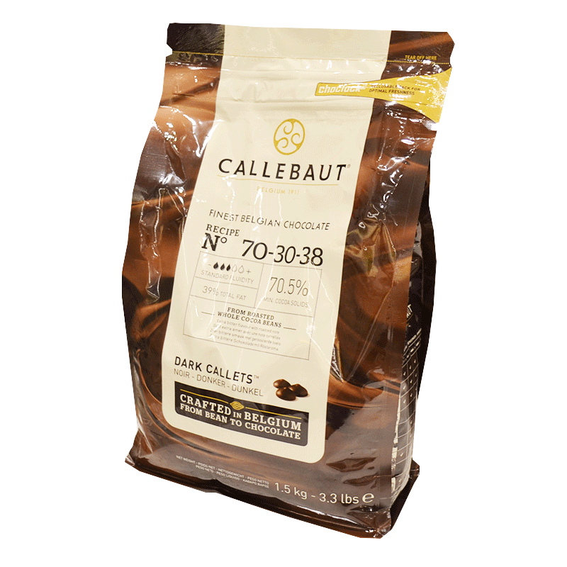 カレボー（ベルギー） 【カレボー/CALLEBAUT】70-30-38カレット　70.5％【1.5kg】製菓用チョコレート クーベルチュール スイート ビター ベルギー産