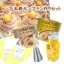 本格モンブラン作りセット(マロン甘露煮500g マロンクリーム250g マロンペースト240g モンブラン口金 中 PL絞り袋)