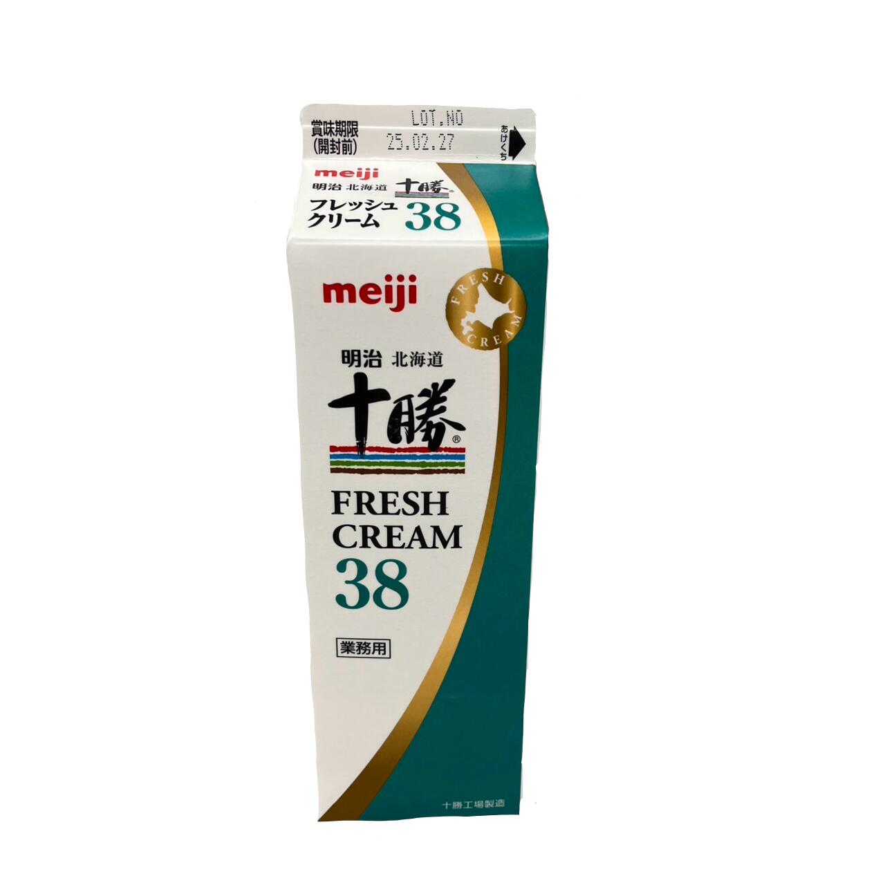 【注文後取り寄せ商品】【生クリーム】明治十勝フレッシュクリーム38(乳脂肪分38%) 1L
