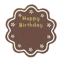 キャヌレスイート【1枚】チョコプレート チョコレートプレート Happy Birthday おめでとう お誕生日プレート バースデープレート 飾り ケーキ
