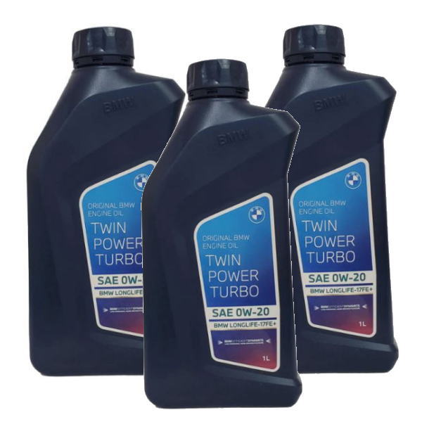 3本セット BMW MINI 純正 ロングライフ プレミアム エンジンオイル 0W-20 Twin Power Turbo Longlife-17 FE+ 1L 83215A69279 新品番：83215B49DD6