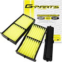 G-PARTS エアコンフィルター (三菱/ek ワゴン系) LA-C303S 2個1セット 未装着車用カバー付 【型式:H81W 初年:01/10-04/12...