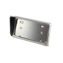 JET INOUE/ジェットイノウエ 524308 バイザー付ナンバープレート ステンレス 中型用 ウロコ バイザー丸棒付 524308