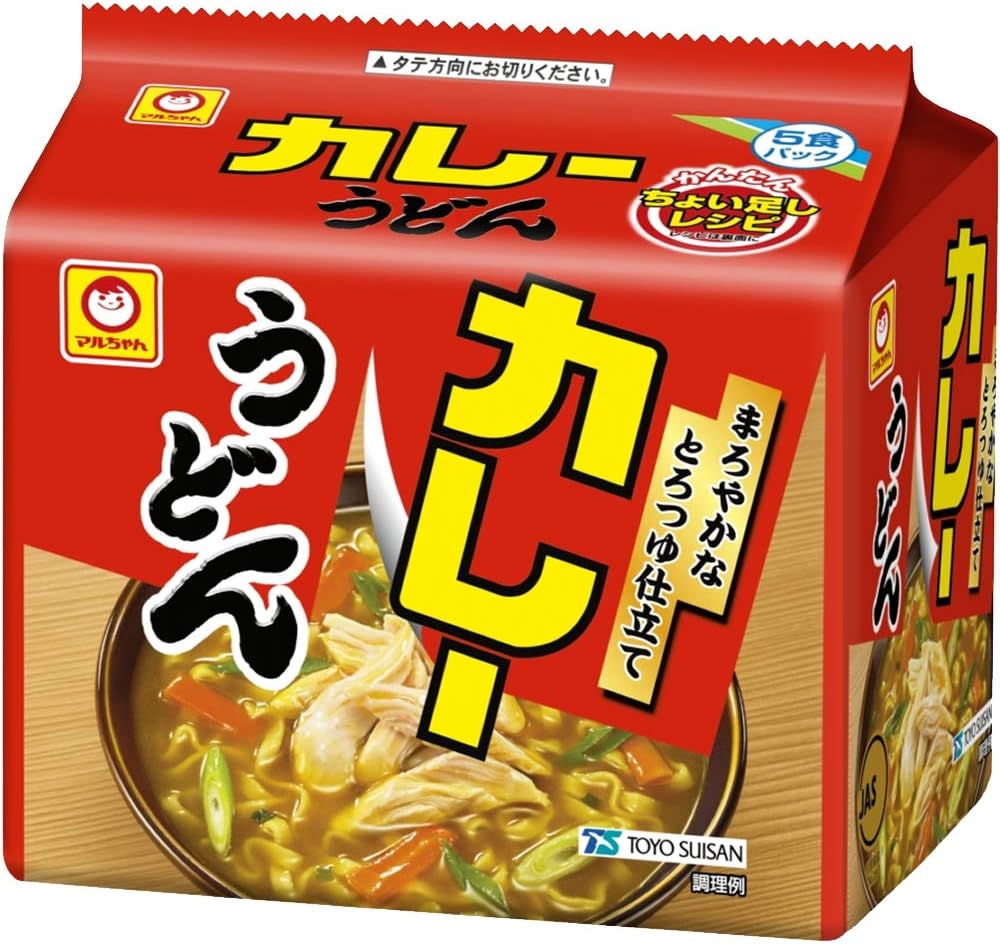 マルちゃん　カレーうどん　甘口　5食パック×6入　30食