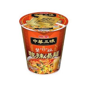 明星 中華三昧 タテ型カップ 赤坂榮林 エイリン 酸辣湯麺 スーラータンメン 1ケース 12食入 ベストオイシー