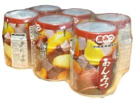 栄太楼　あんみつ　（黒みつ）　内容総量255g　6缶パック