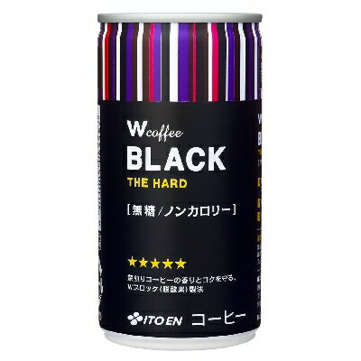 伊藤園　Wコーヒー　ブラック　190g缶　30本入