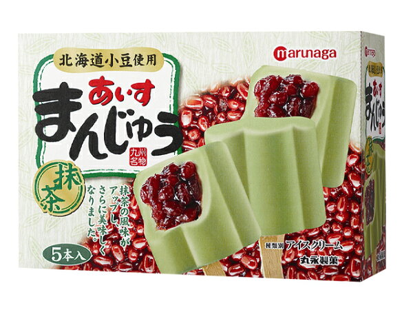 丸永あいすまんじゅう抹茶マルチ5本入×6ボックス