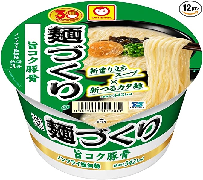 マルちゃん　麺づくり 旨コク豚骨　12個入