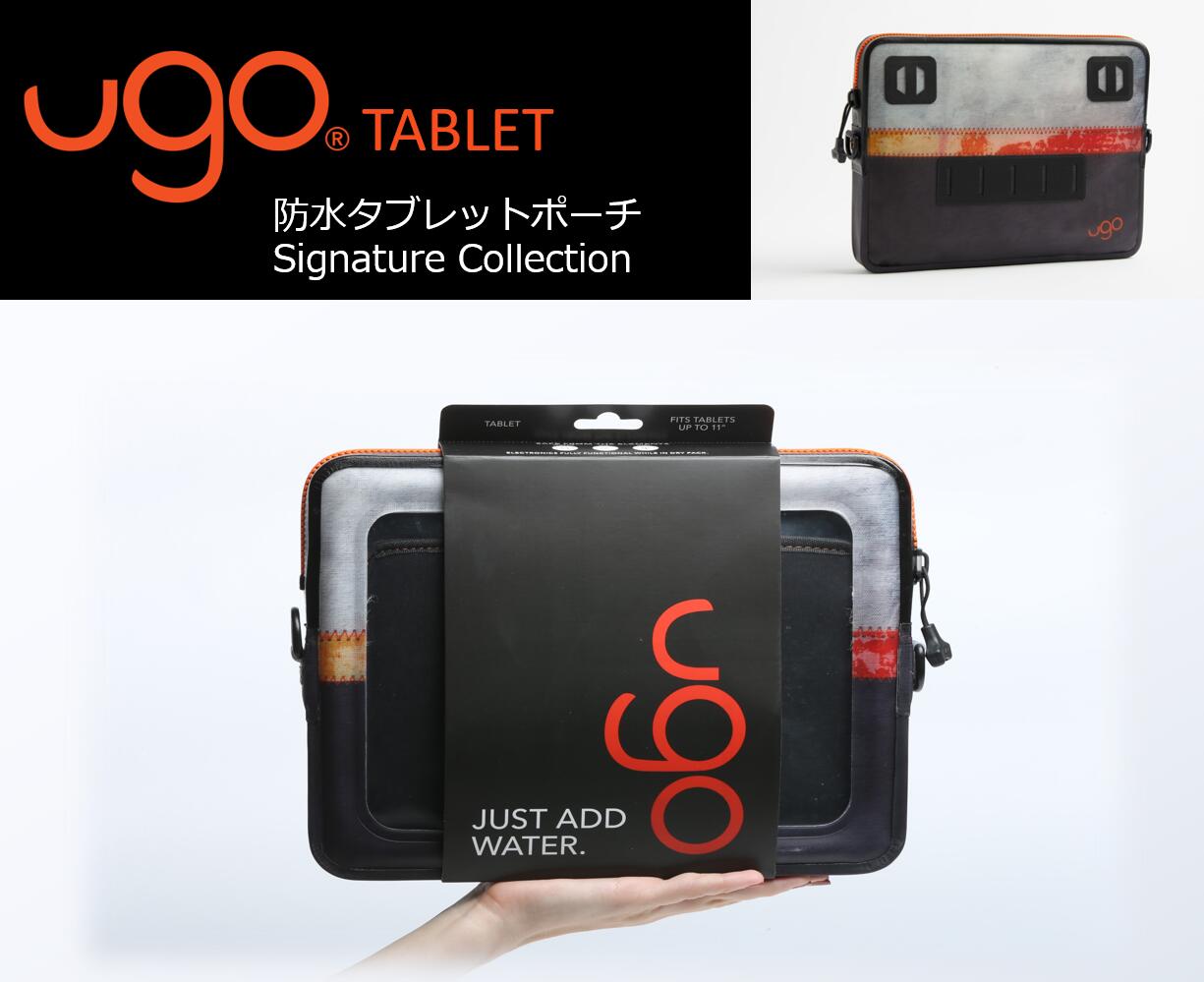 UGO TABLET 防水タブレットポーチ　Signature Collection