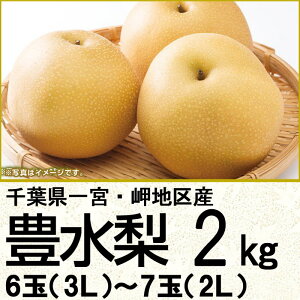 千葉県産一宮・岬地区豊水梨2．2kg6玉（3L）〜7玉（2L）（220_梨23）